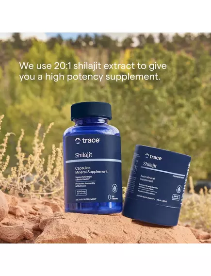 Trace Minerals Shilajit / Смола мумійо фульвова кислота та мінерали 150 капсул, фото 5 від магазину біодобавок nutrido.shop