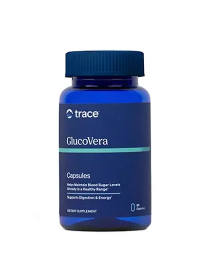 Trace Minerals GlucoVera / Комплекс підтримки здорового рівня цукру в крові 90 капсул в магазине биодобавок nutrido.shop