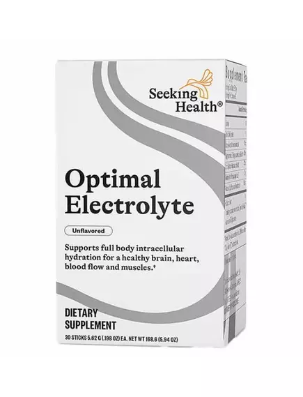SEEKING HEALTH OPTIMAL ELECTROLYTE UNFLAVORED / ОПТИМАЛЬНІ ЕЛЕКТРОЛІТИ БЕЗ СМАКОВИХ ДОБАВОК 30 САШЕ, фото 4 від магазину біодобавок nutrido.shop