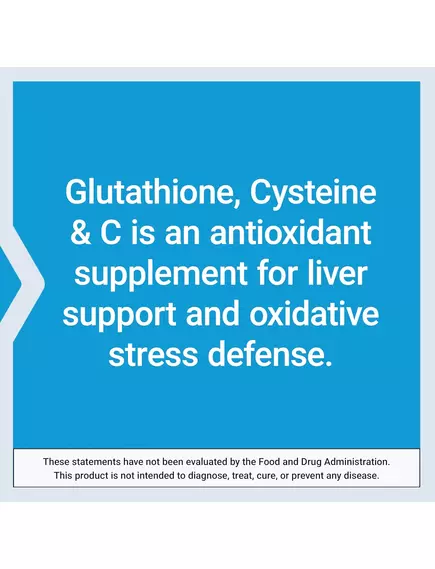 Life Extension Glutathione, Cysteine & C / Глутатіон, цистеїн і вітамін C антиоксиданти 100 капсул, фото 7 від магазину біодобавок nutrido.shop