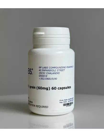ARMOUR THYROID 1 GRAIN (60MG)  60 CAPS, фото 2 від магазину біодобавок nutrido.shop