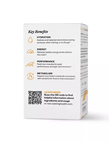 Seeking Health Optimal Electrolyte Orange / Оптимальные электролиты апельсиновый вкус 30 саше, фото 8 в магазине биодобавок nutrido.shop