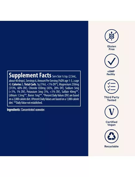 Trace Minerals ConcenTrace / Комплекс іонних мінералів 15 мл, фото 2 в магазине биодобавок nutrido.shop