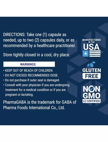 Life Extension GABA / ГАМК Гамма-аміномасляна кислота 60 капсул, фото 7 в магазине биодобавок nutrido.shop