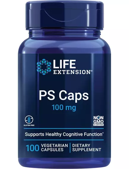 Life Extension PS Caps / Фосфатидилсерин 100 мг підтримка роботи мозку 100 капсул від магазину біодобавок nutrido.shop