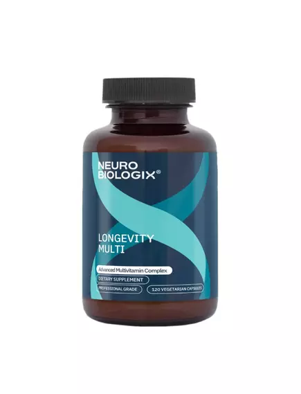 Neurobiologix Longevity Multi / Мультивітаміни та мінерали для довголіття (без заліза) 120 капсул від магазину біодобавок nutrido.shop