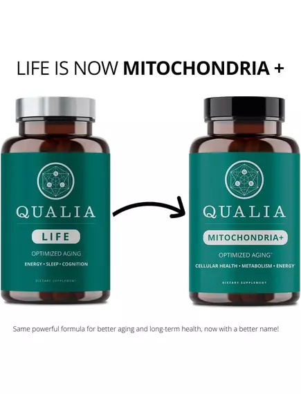 Neurohacker Qualia Life / Энергия клеток для здорового долголетия 120 капсул, фото 8 в магазине биодобавок nutrido.shop