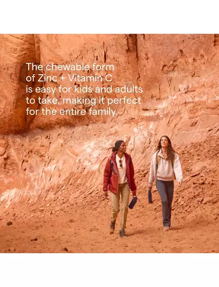 Trace Minerals Zinc + Vitamin C / Цинк і вітамін C смак малина 60 жувальних таблеток, фото 5 в магазине биодобавок nutrido.shop