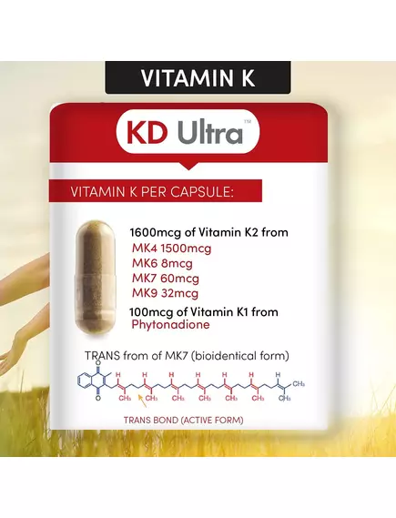 Arthur Andrew KD Ultra / Вітамін Д3 2500 МО рослинний + вітамін К 90 капсул, фото 7 від магазину біодобавок nutrido.shop