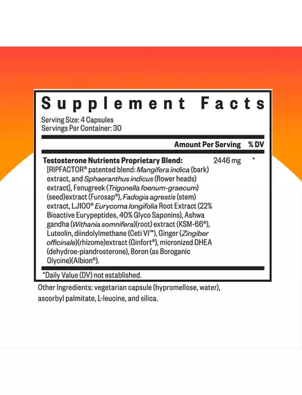 Seeking Health Testosterone Nutrients / Поживні речовини для тестостерону 120 капсул, фото 2 від магазину біодобавок nutrido.shop