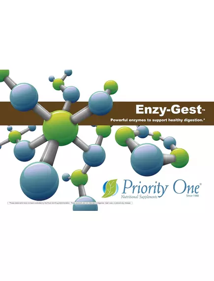 Priority One Enzy Gest / Ферменти підшлункової залози 120 таблеток, фото 6 в магазине биодобавок nutrido.shop
