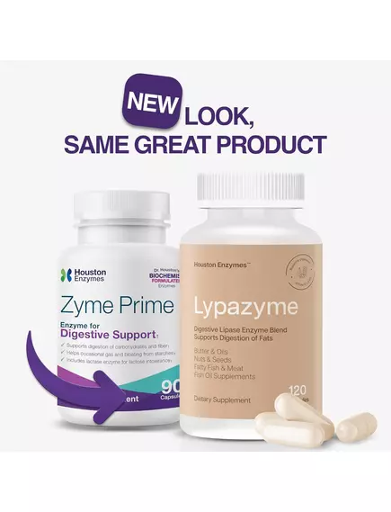 Houston Enzymes Zyme Prime / Займ прайм энзимы 90 Capsules, фото 8 в магазине биодобавок nutrido.shop