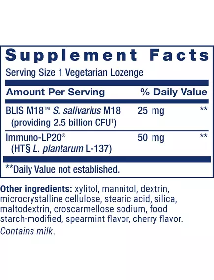 LIFE EXTENSION FLORASSIST ORAL HYGIENE / ПРОБІОТИК ДЛЯ ЗДОРОВ'Я ЗУБІВ 30 ПАСТИЛОК, фото 5 від магазину біодобавок nutrido.shop