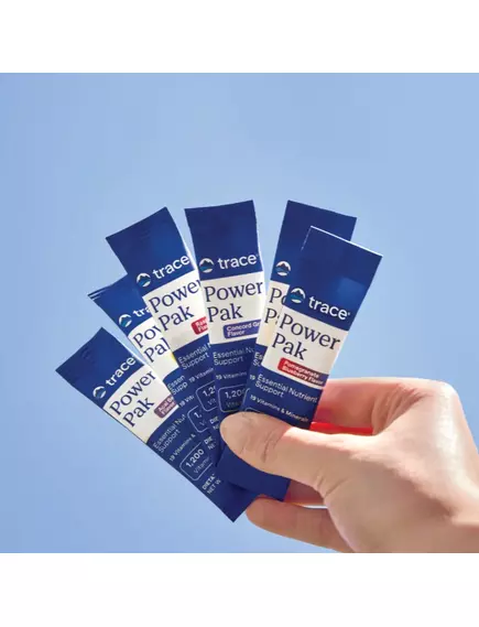 Вітамін C + електроліти + мультивітаміни Виноград 30 саше / Power Pak Grape, Trace Minerals, фото 11 в магазине биодобавок nutrido.shop