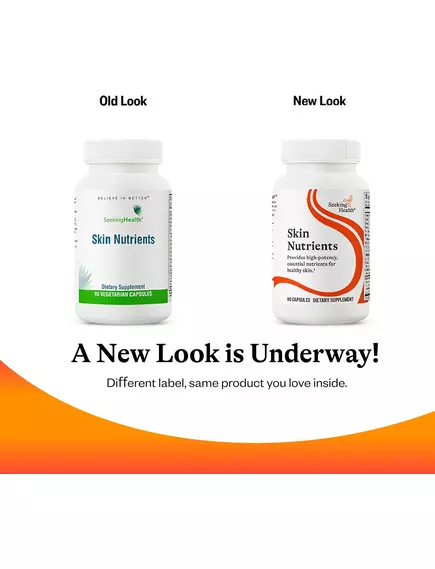 Seeking Health Skin Nutrients / Вітаміни, мінерали та поживні речовини для здорової шкіри 90 капсул, фото 3 від магазину біодобавок nutrido.shop