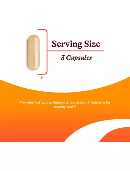 Seeking Health Skin Nutrients / Вітаміни, мінерали та поживні речовини для здорової шкіри 90 капсул, фото 4 від магазину біодобавок nutrido.shop