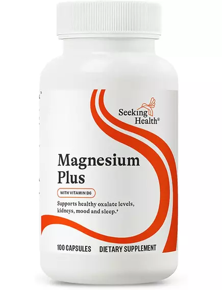 Seeking Health Magnesium Plus / Магний + витамин Б6 100 капсул, фото 5 в магазине биодобавок nutrido.shop