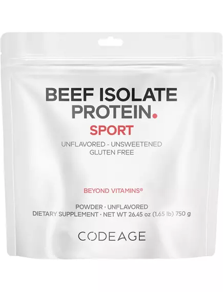 CodeAge Beef Isolate Protein / Яловичий ізолят протеїну неароматизований 750 г від магазину біодобавок nutrido.shop