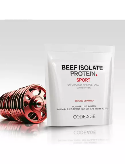 CodeAge Beef Isolate Protein / Яловичий ізолят протеїну неароматизований 750 г, фото 10 від магазину біодобавок nutrido.shop