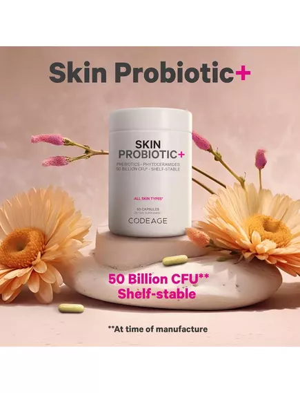 CodeAge Skin Probiotic / Пробиотик для здоровья кожи 60 капсул, фото 8 в магазине биодобавок nutrido.shop