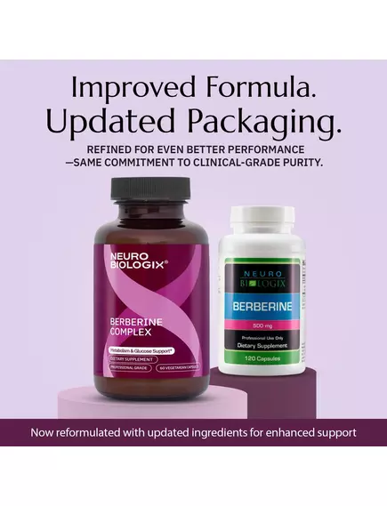 Neurobiologix Berberine Complex / Берберин підтримка метаболізму та рівня глюкози 60 капсул, фото 2 в магазине биодобавок nutrido.shop
