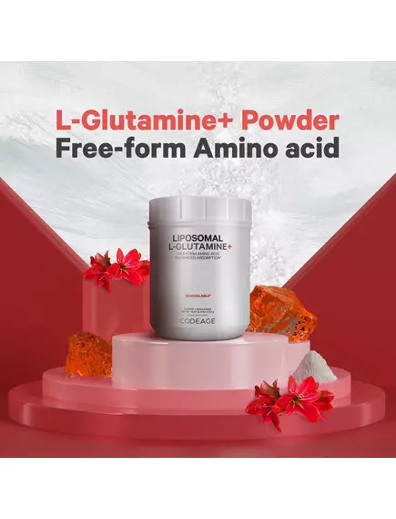 CodeAge Liposomal L-Glutamine / Ліпосомальний L-глутамін 472,5 г, фото 4 від магазину біодобавок nutrido.shop