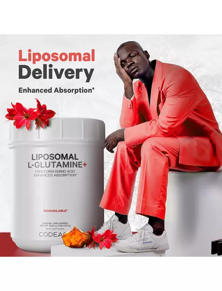CodeAge Liposomal L-Glutamine / Ліпосомальний L-глутамін 472,5 г, фото 6 від магазину біодобавок nutrido.shop