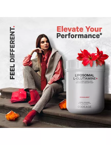 CodeAge Liposomal L-Glutamine / Ліпосомальний L-глутамін 472,5 г, фото 8 від магазину біодобавок nutrido.shop