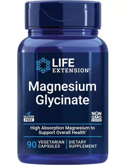 Life Extension Magnesium Glycinate / Магній гліцинат 90 капсул в магазине биодобавок nutrido.shop