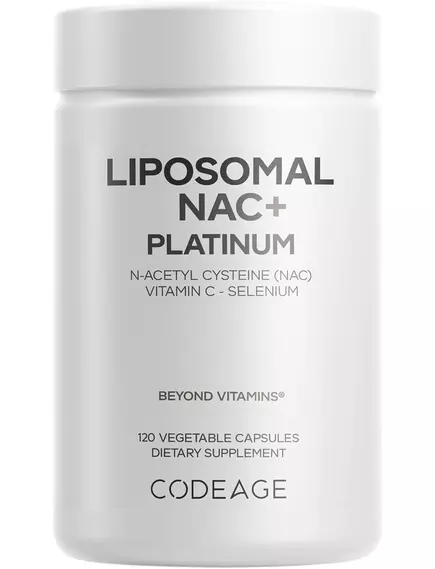 CodeAge Liposomal NAC+ Platinum / Ліпосомальний NAC N-ацетил L-цистеїн 120 капсул від магазину біодобавок nutrido.shop