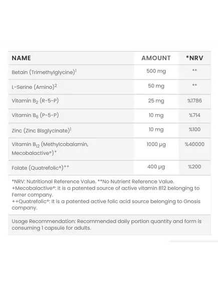 Orzax Methyl Balance / Комплекс із вітамінами групи Б в активній формі 60 капсул, фото 2 купить в магазине биодобавок nutrido.shop Orzax Methyl Balance / Комплекс із вітамінами групи Б в активній формі 60 капсул, фото 2 в магазине биодобавок nutrido.shop