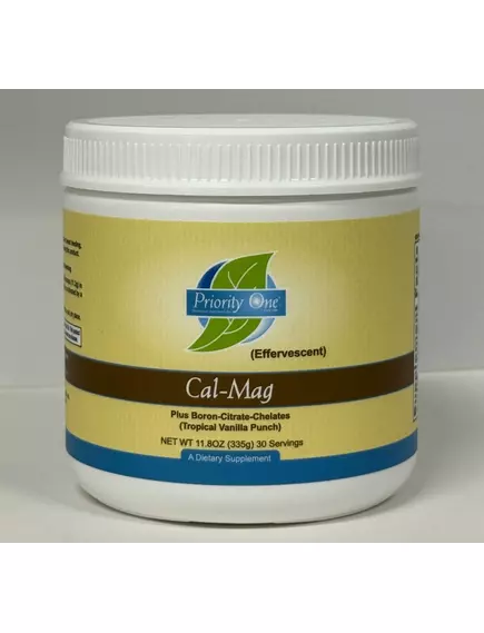 Priority One Cal Mag Plus Boron Effervescent / Кальцій, магній і бор 335 г (30 порцій) від магазину біодобавок nutrido.shop