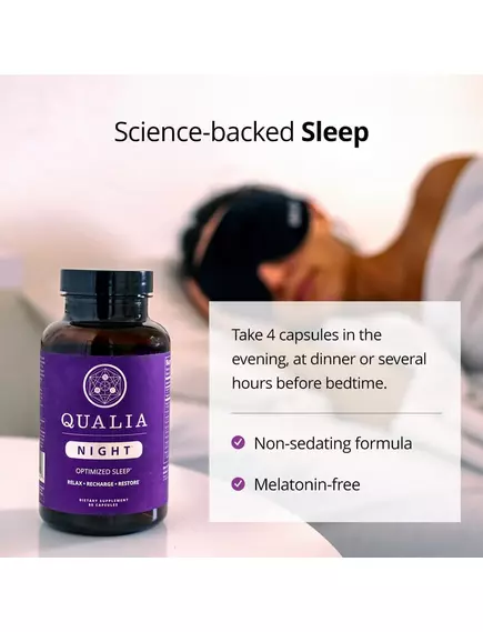 NEUROHACKER QUALIA NIGHT / ПІДТРИМКА ГЛИБОКОГО СНУ 60 КАПСУЛ НА 3 ТИЖНІ, фото 3 в магазині біодобавок nutrido.shop NEUROHACKER QUALIA NIGHT / ПІДТРИМКА ГЛИБОКОГО СНУ 60 КАПСУЛ НА 3 ТИЖНІ, фото 3 від магазину біодобавок nutrido.shop