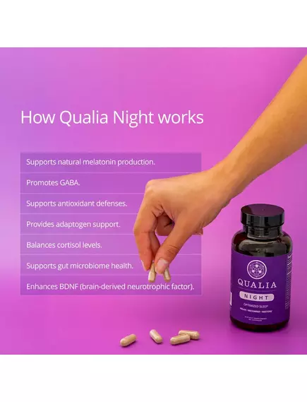 NEUROHACKER QUALIA NIGHT / ПІДТРИМКА ГЛИБОКОГО СНУ 60 КАПСУЛ НА 3 ТИЖНІ, фото 7 в магазині біодобавок nutrido.shop NEUROHACKER QUALIA NIGHT / ПІДТРИМКА ГЛИБОКОГО СНУ 60 КАПСУЛ НА 3 ТИЖНІ, фото 7 від магазину біодобавок nutrido.shop