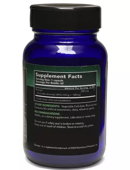 Master Supplements Teavigo / Теавіго екстракт зеленого чаю 62 капсули, фото 3 від магазину біодобавок nutrido.shop