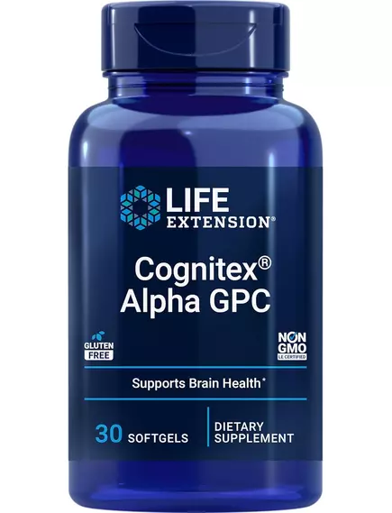 Life Extension Cognitex Alpha GPC / Підтримка когнітивних функцій з Альфа-ГПХ 30 капсул, фото 11 від магазину біодобавок nutrido.shop