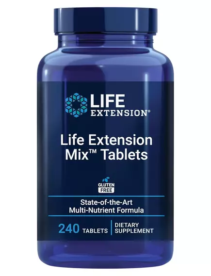 Life Extension Mix / Комплекс витаминов, минералов, экстракты овощей, фруктов и растений 240 табл. в магазине биодобавок nutrido.shop