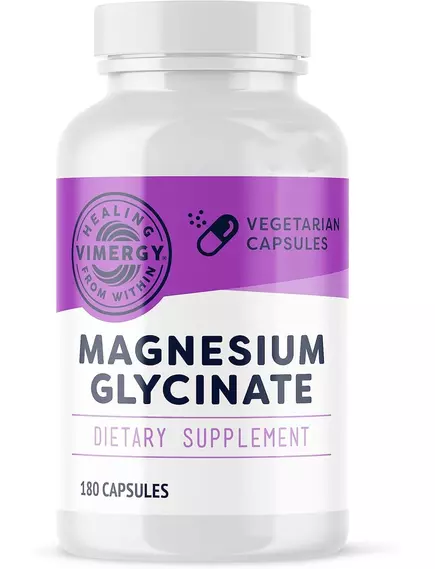 Vimergy Magnesium Glycinate / Магній гліцинат 180 капсул від магазину біодобавок nutrido.shop