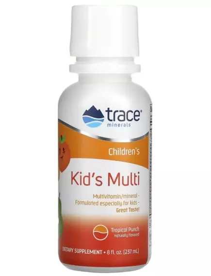 Trace Minerals Children's Multivitamin / Мультивітаміни для дітей смак тропік-пунш 237 мл, фото 7 від магазину біодобавок nutrido.shop