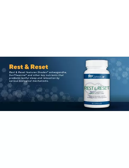 Professional Health Products Rest & Reset / Комплекс підтримки сну та розслаблення організму 60 капсул, фото 4 купить в магазине биодобавок nutrido.shop Professional Health Products Rest & Reset / Комплекс підтримки сну та розслаблення організму 60 капсул, фото 4 в магазине биодобавок nutrido.shop