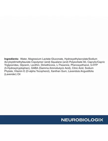 NEUROBIOLOGIX CALMING CREAM / ЗАСПОКІЙЛИВИЙ КРЕМ + МАГНІЙ 90 МЛ, фото 5 від магазину біодобавок nutrido.shop