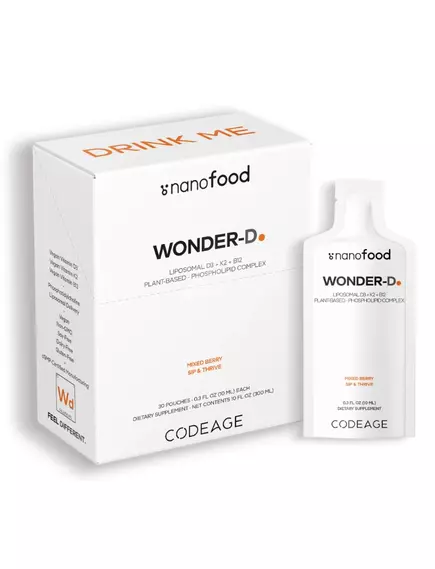 CodeAge Liposomal Vitamin D3 + K2 + B12 / Липосомальные витамины Д3 + К2 + Б12 30 саше, фото 7 в магазине биодобавок nutrido.shop