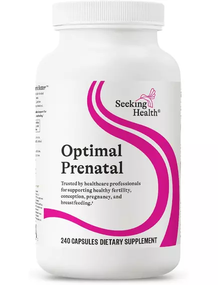 Seeking Health Optimal Prenatal / Комплекс витаминов для беременных 240 капсул, фото 10 в магазине биодобавок nutrido.shop