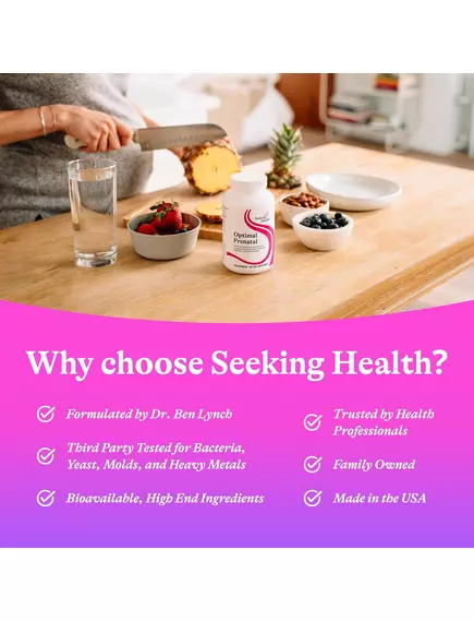 Seeking Health Optimal Prenatal / Комплекс витаминов для беременных 240 капсул, фото 16 в магазине биодобавок nutrido.shop