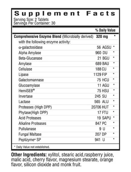 Seeking Health Digestive Enzymes Chewable / Травні ферменти 60 жувальних таблеток, фото 10 в магазине биодобавок nutrido.shop