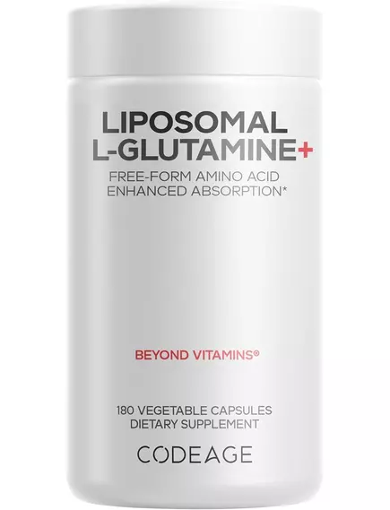 CodeAge Liposomal L-Glutamine / Ліпосомальний L-глутамін 180 капсул від магазину біодобавок nutrido.shop