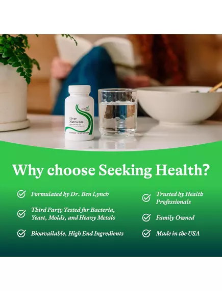 SEEKING HEALTH LIVER NUTRIENTS / ПОЖИВНІ РЕЧОВИНИ ДЛЯ ПЕЧІНКИ 60 КАПСУЛ, фото 11 від магазину біодобавок nutrido.shop