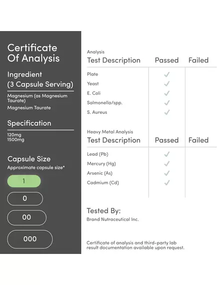 DOUBLE WOOD MAGNESIUM TAURATE / МАГНІЙ ТАУРАТ 210 КАПСУЛ, фото 10 від магазину біодобавок nutrido.shop