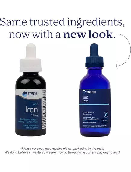 Trace Minerals Ionic Iron / Ионизированное железо 22 мг 56 мл, фото 8 в магазине биодобавок nutrido.shop