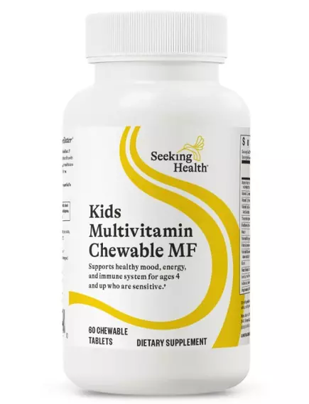Seeking Health Kids Multivitamin MF / Мультивітаміни без метилу для дітей 60 жувальних таблеток, фото 5 в магазине биодобавок nutrido.shop
